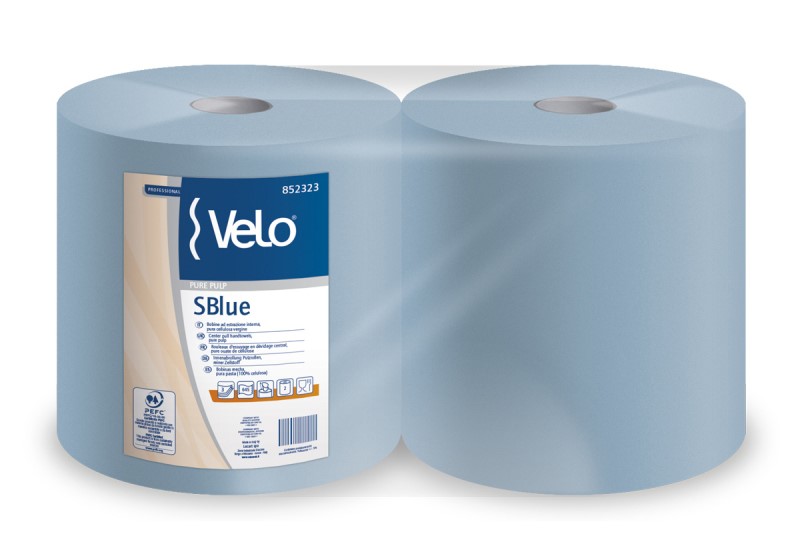 BOBINA CARTA TRIO BLU 3 VELI CONF. 2X2,9 KG. SPECIALE PER VETRI